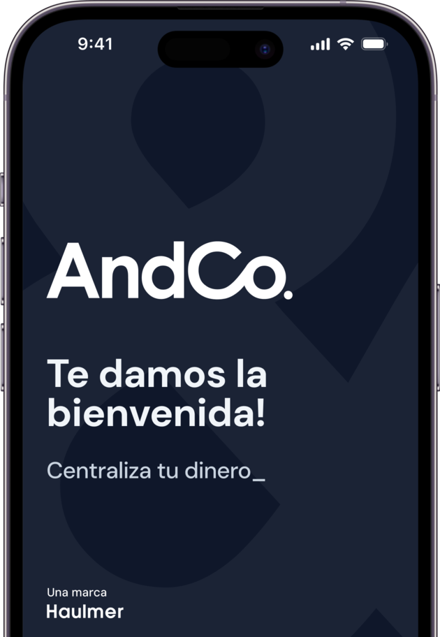 App AndCo. en un teléfono